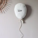 teddy ballon wit met naam