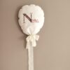 Linnen stoffen ballon met bloemen letter - Afbeelding 7