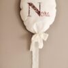 Linnen stoffen ballon met bloemen letter - Afbeelding 2